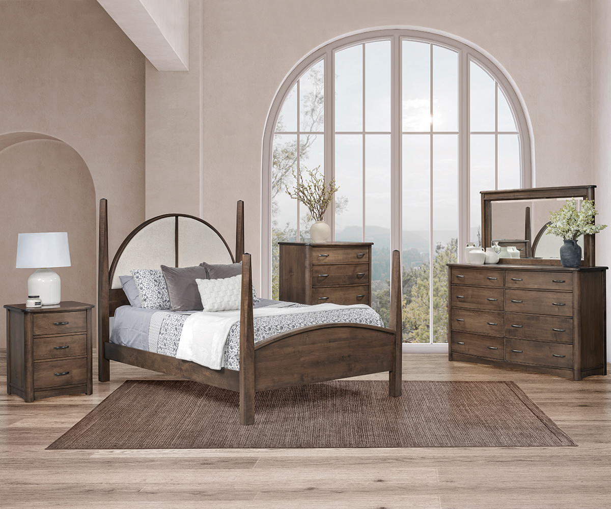 Meridian Leather Panel Bed - Image 3