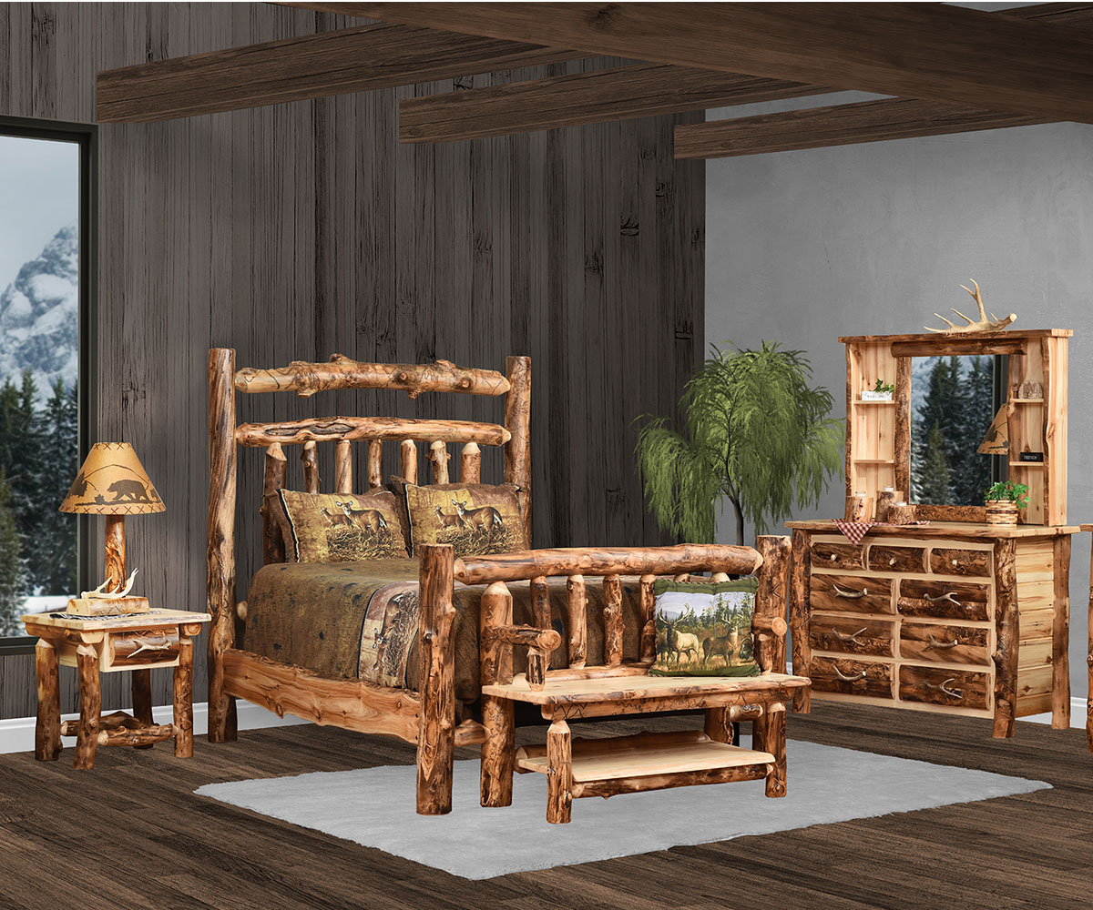 Rocky Mountain 1 Drawer 1 Door Nightstand - Image 2