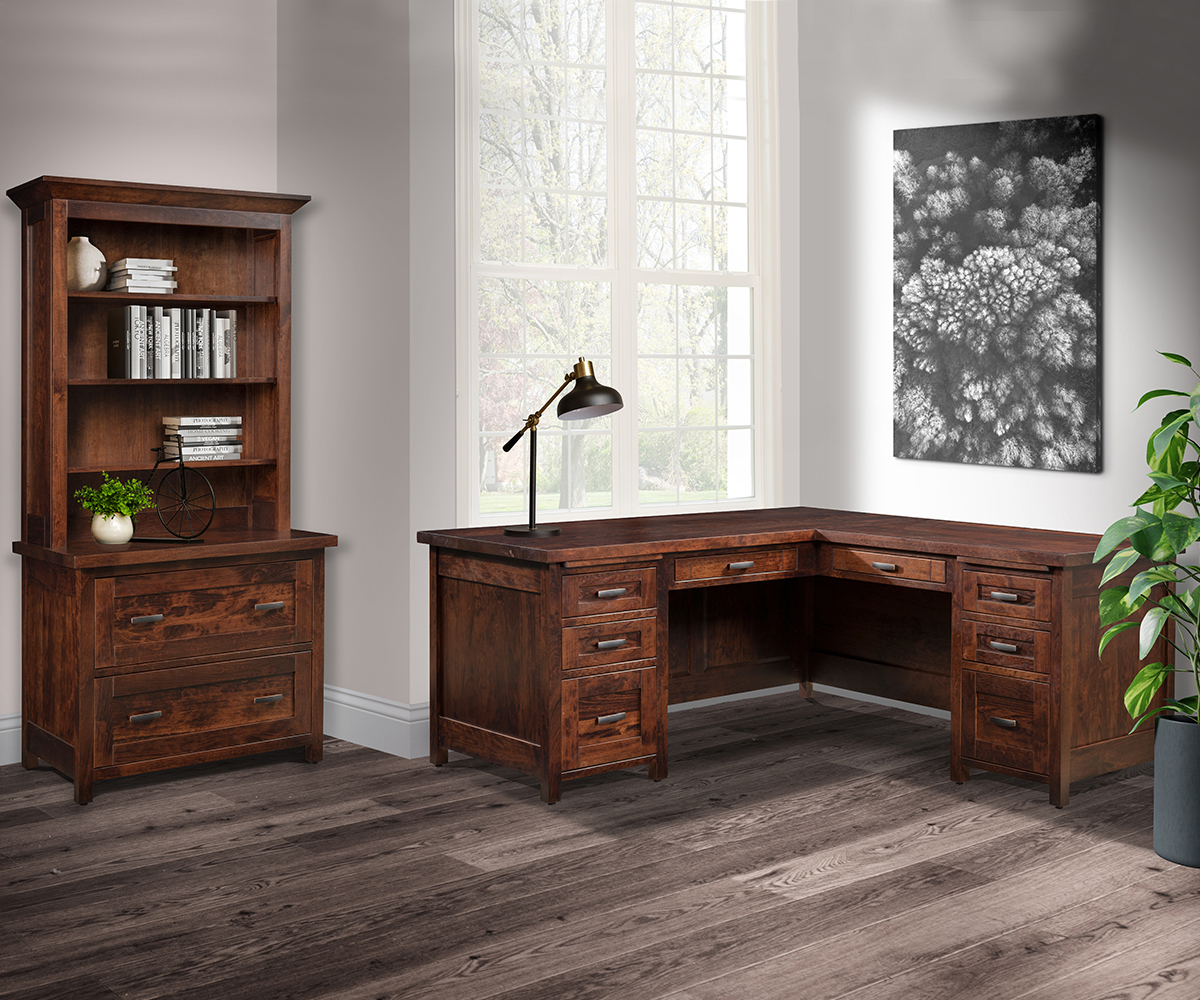 Sante Fe Lateral File Cabinet With Bookcase - Image 2