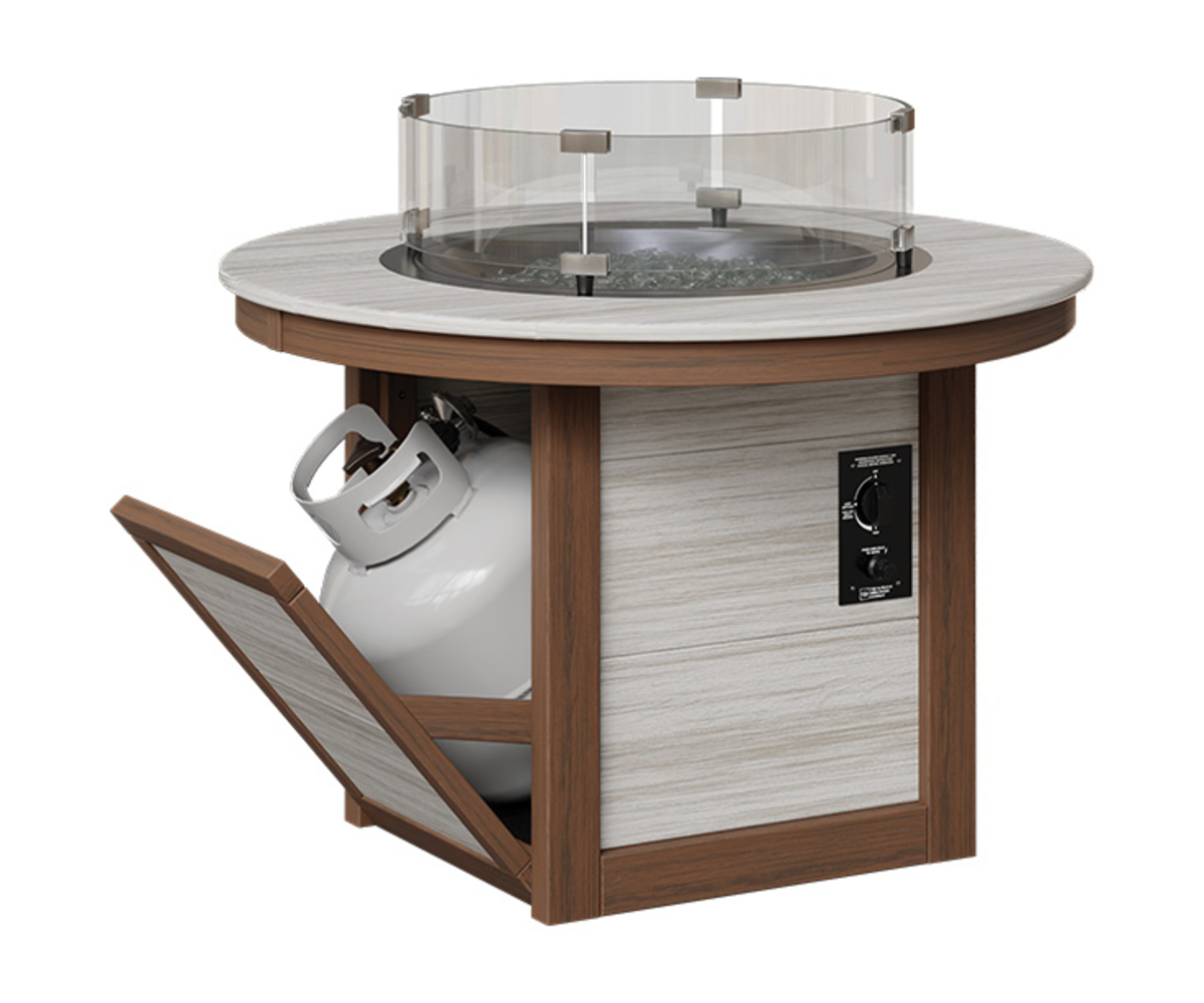 38" Round Classic Fire Coffee Table - Image 2